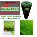 Promo Rumput sintetis golf 15mm Big sale